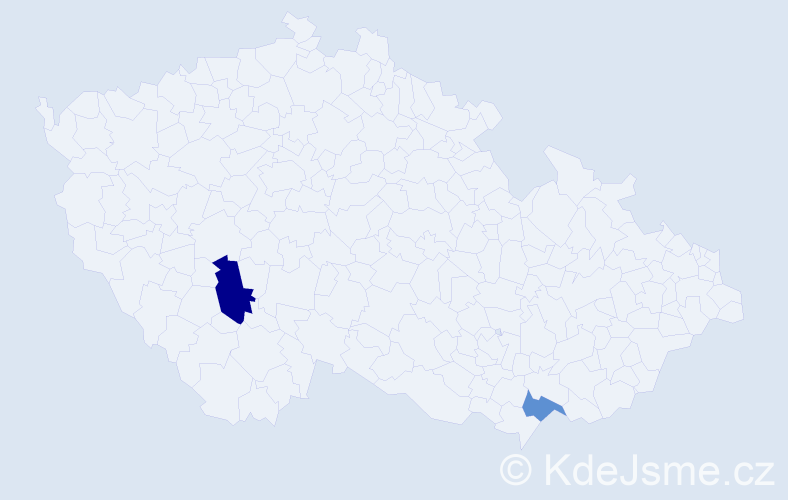 Příjmení: 'Kuijpers', počet výskytů 3 v celé ČR