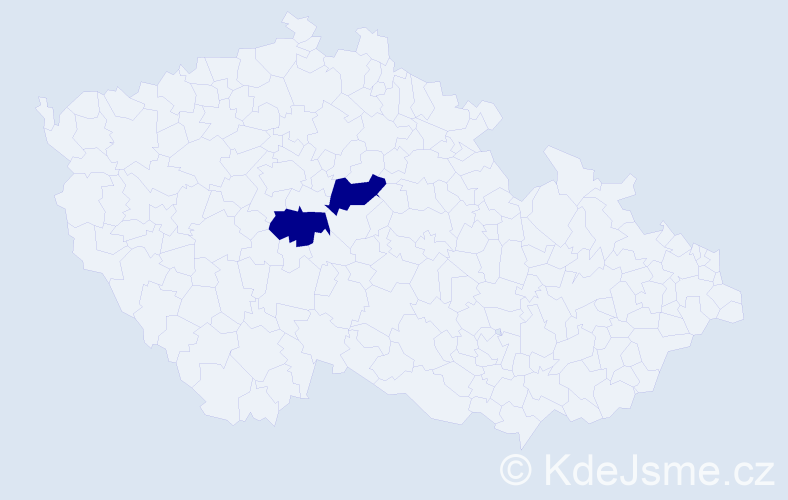 Příjmení: 'Badža', počet výskytů 2 v celé ČR