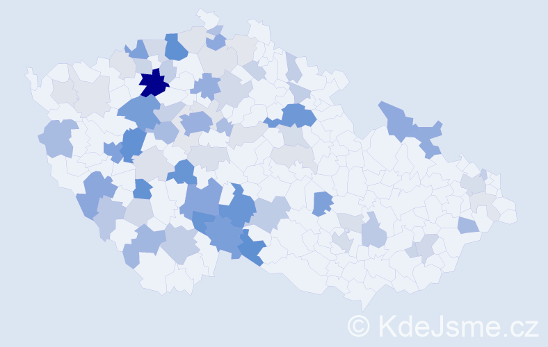 Příjmení: 'Lapka', počet výskytů 224 v celé ČR