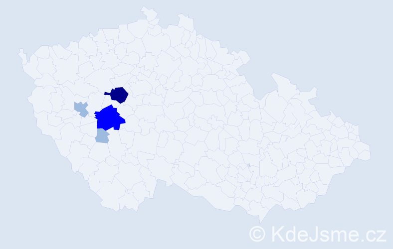 Příjmení: 'Halaburda', počet výskytů 9 v celé ČR