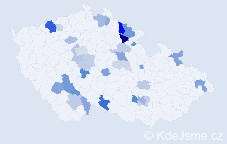 Příjmení: 'Lederová', počet výskytů 78 v celé ČR