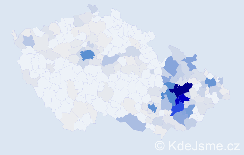Příjmení: 'Skopal', počet výskytů 1002 v celé ČR