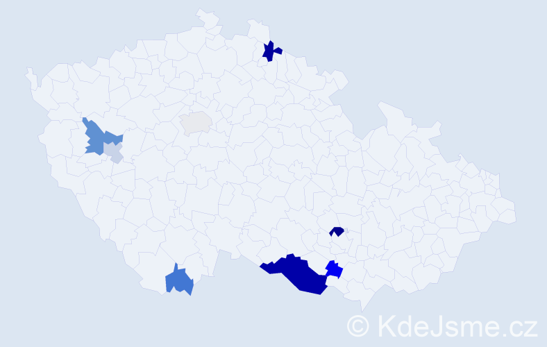 Příjmení: 'Lurská', počet výskytů 17 v celé ČR