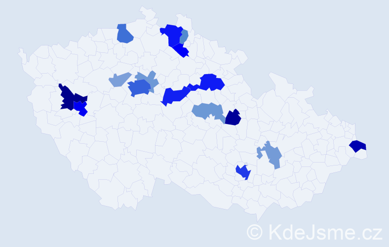 Příjmení: 'Basarab', počet výskytů 46 v celé ČR