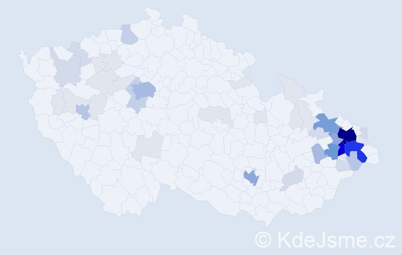 Příjmení: 'Novobilská', počet výskytů 176 v celé ČR
