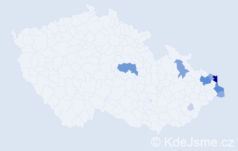 Příjmení: 'Filipczyková', počet výskytů 41 v celé ČR