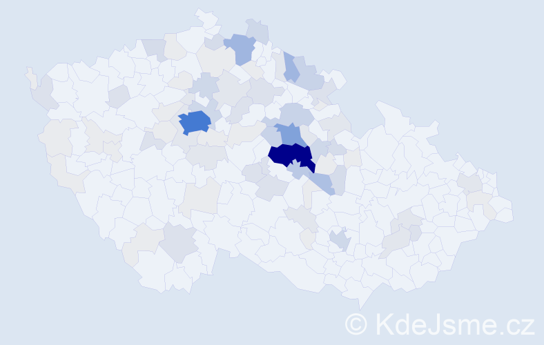 Příjmení: 'Malinská', počet výskytů 306 v celé ČR