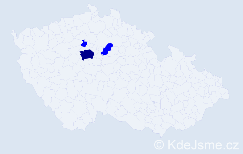 Příjmení: 'Bies', počet výskytů 4 v celé ČR