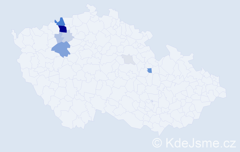 Příjmení: 'Kraitl', počet výskytů 35 v celé ČR