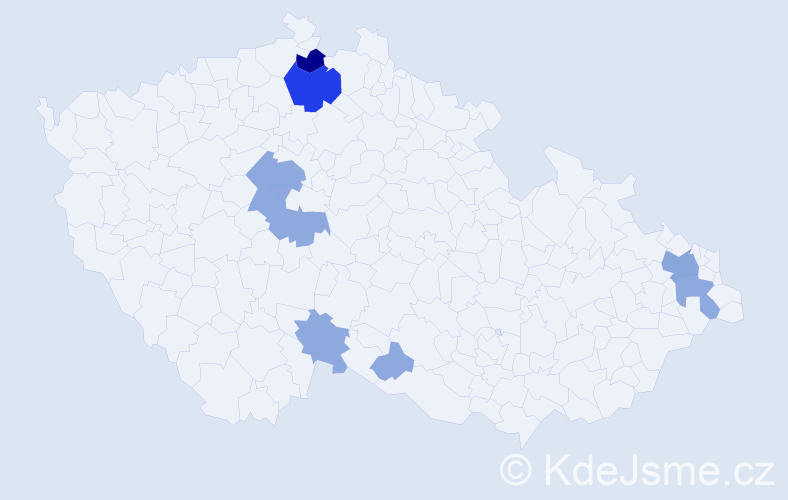Příjmení: 'Halčin', počet výskytů 23 v celé ČR
