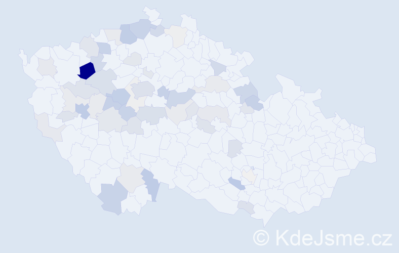 Příjmení: 'Kailová', počet výskytů 171 v celé ČR