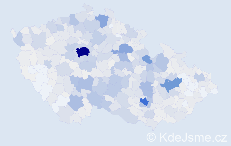 Příjmení: 'Stejskal', počet výskytů 4621 v celé ČR