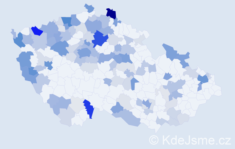 Příjmení: 'Truong', počet výskytů 365 v celé ČR