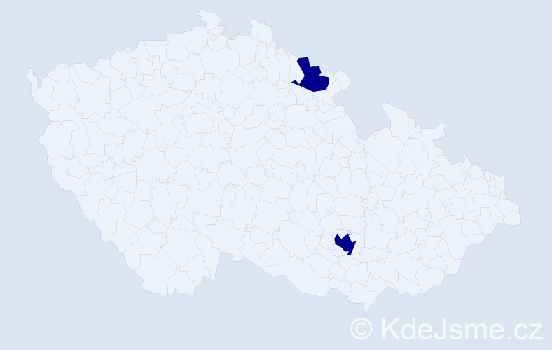 Příjmení: 'Rajec', počet výskytů 2 v celé ČR
