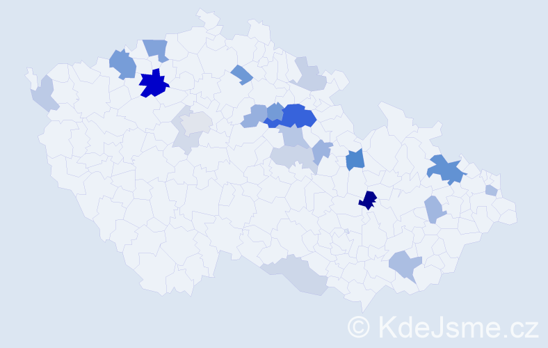 Příjmení: 'Bitnerová', počet výskytů 56 v celé ČR