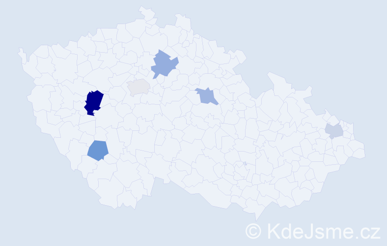 Příjmení: 'Filus', počet výskytů 8 v celé ČR
