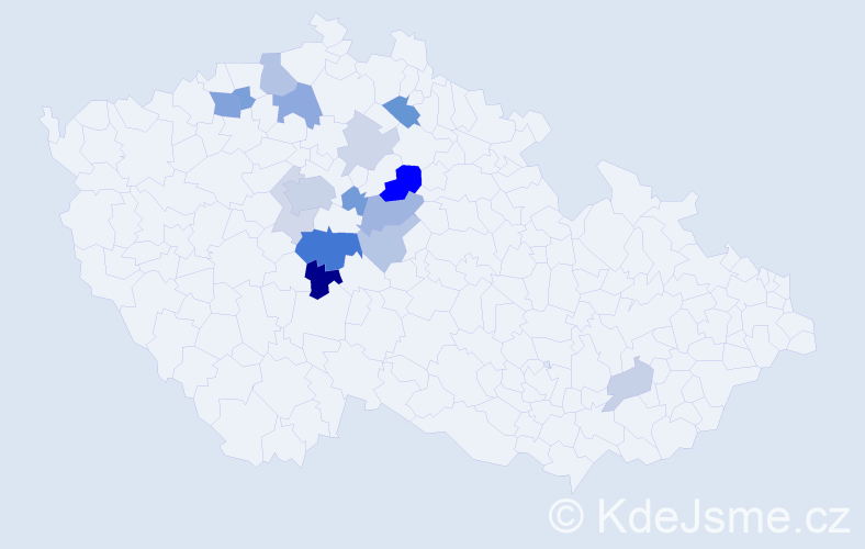 Příjmení: 'Slivanský', počet výskytů 37 v celé ČR
