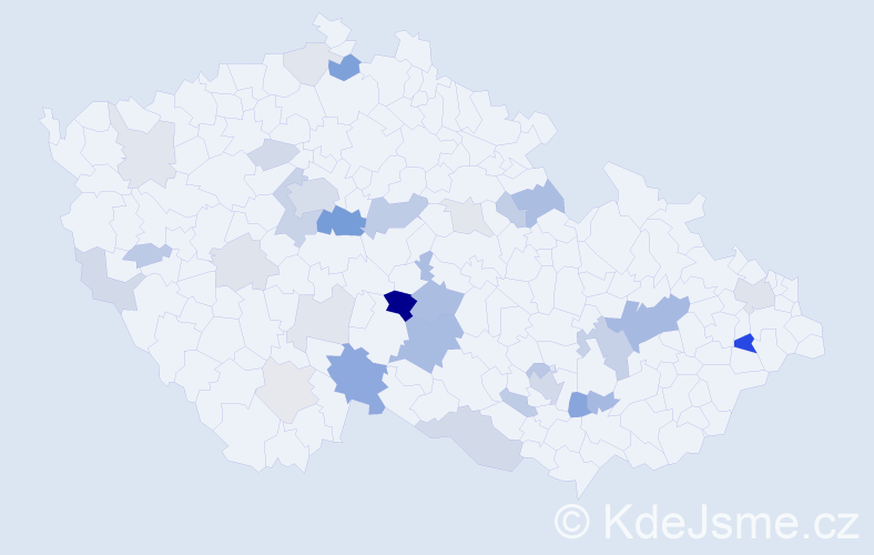 Příjmení: 'Romanovská', počet výskytů 92 v celé ČR