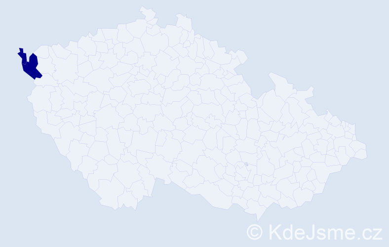 Příjmení: 'Tibai', počet výskytů 2 v celé ČR