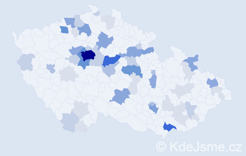 Příjmení: 'Olexa', počet výskytů 180 v celé ČR