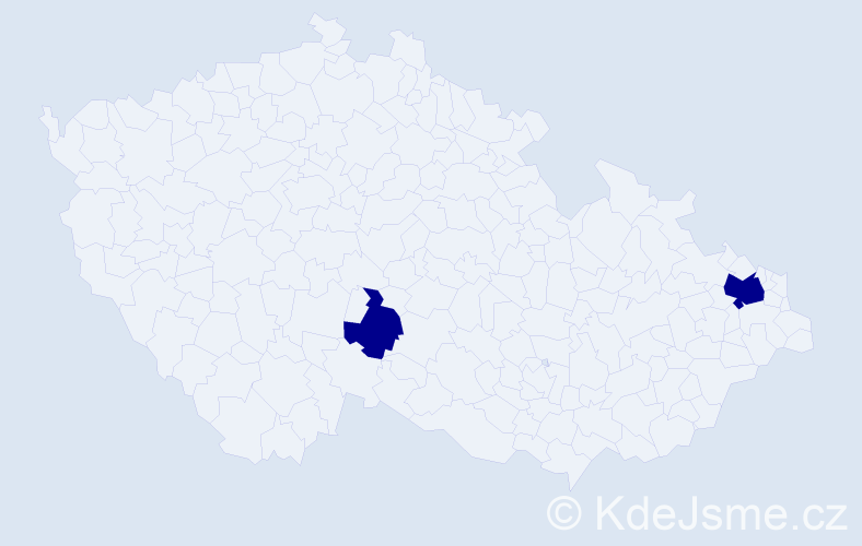 Příjmení: 'Stanishevska', počet výskytů 2 v celé ČR
