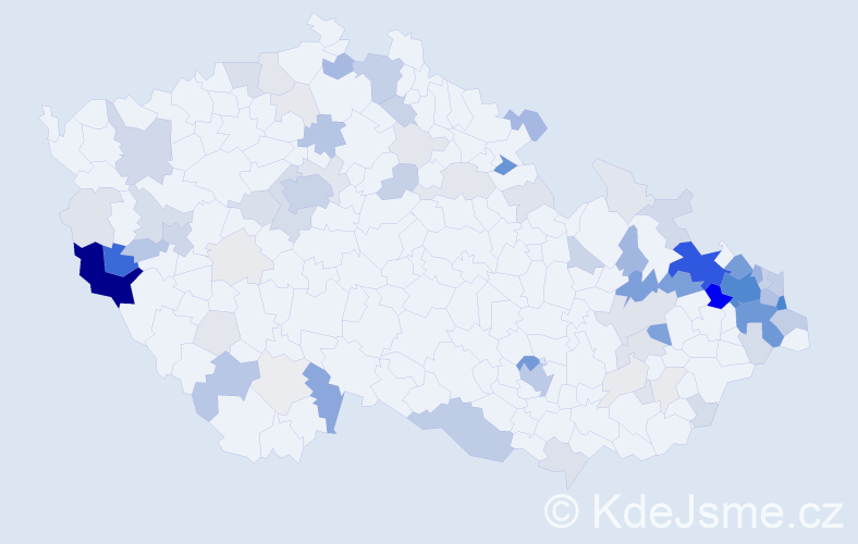 Příjmení: 'Knopp', počet výskytů 397 v celé ČR