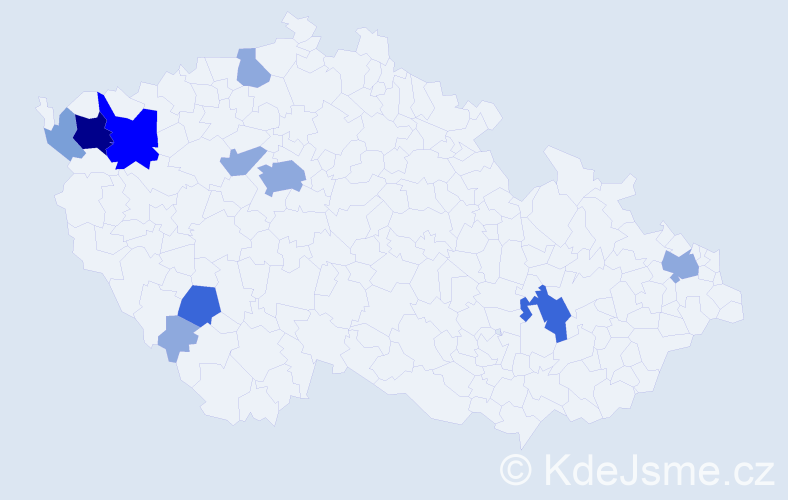 Příjmení: 'Pohlotko', počet výskytů 27 v celé ČR