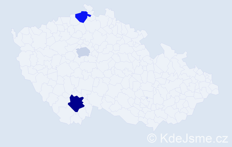 Příjmení: 'Kolodzej', počet výskytů 8 v celé ČR