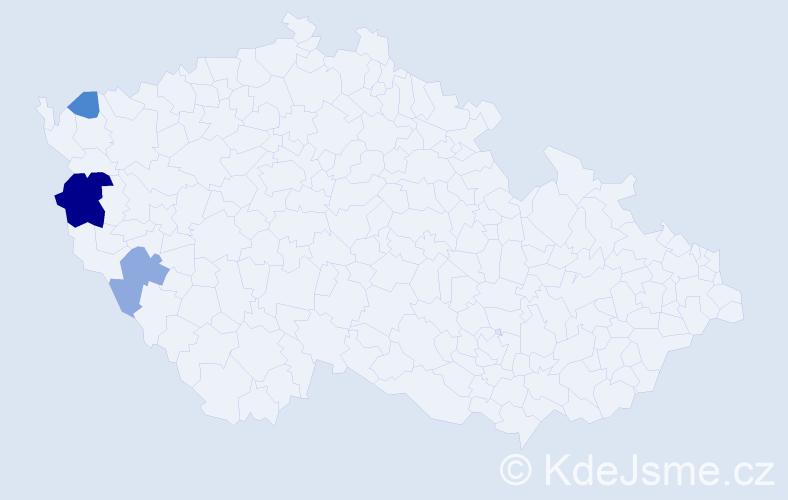Příjmení: 'Lupša', počet výskytů 11 v celé ČR