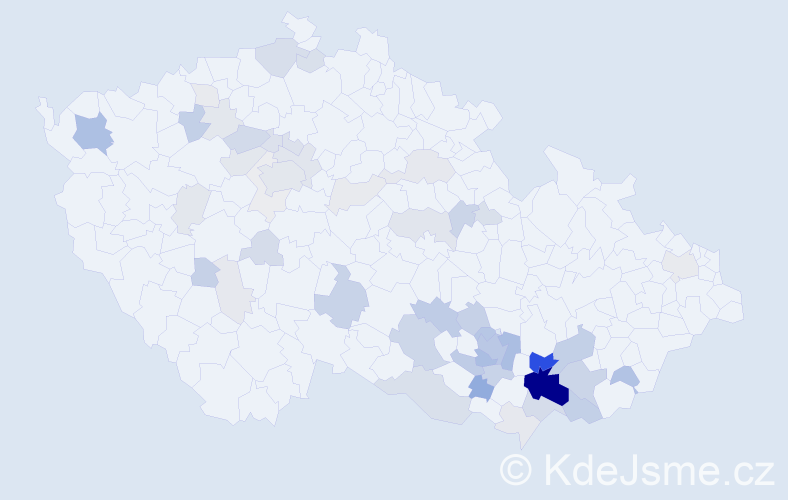 Příjmení: 'Goliášová', počet výskytů 178 v celé ČR