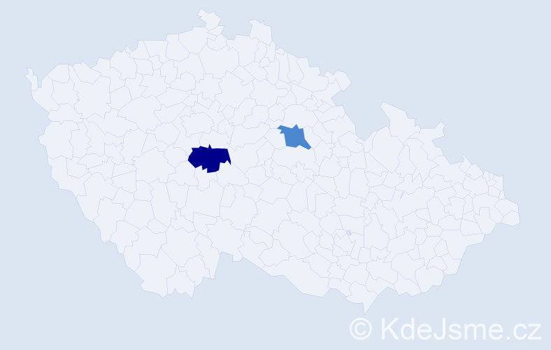 Příjmení: 'Valzová', počet výskytů 4 v celé ČR