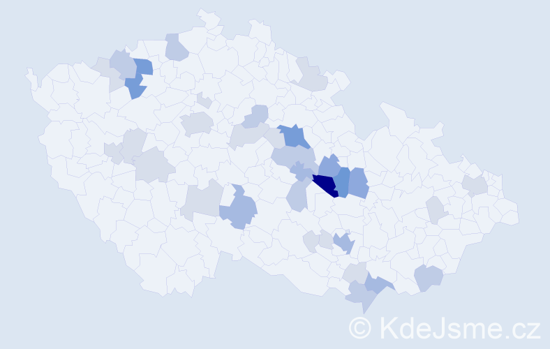 Příjmení: 'Bidmon', počet výskytů 94 v celé ČR