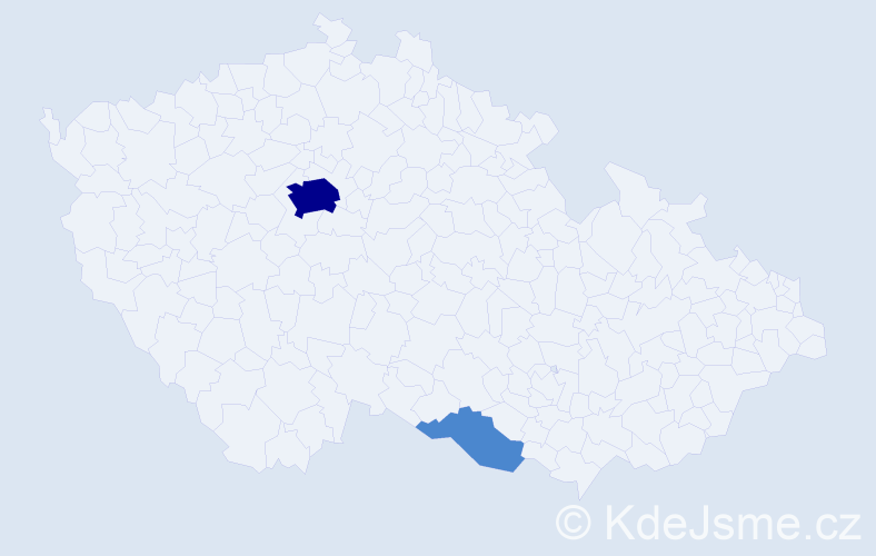 Příjmení: 'Andrusiów', počet výskytů 4 v celé ČR