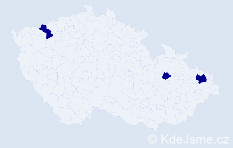 Příjmení: 'Oczkowski', počet výskytů 3 v celé ČR