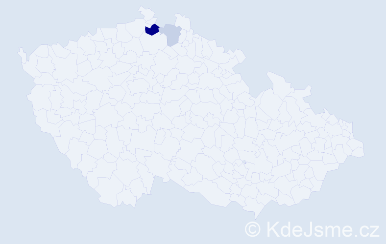 Příjmení: 'Iwanejko', počet výskytů 4 v celé ČR