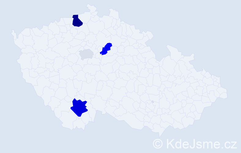 Příjmení: 'Babecová', počet výskytů 8 v celé ČR