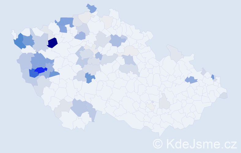 Příjmení: 'Kastl', počet výskytů 263 v celé ČR