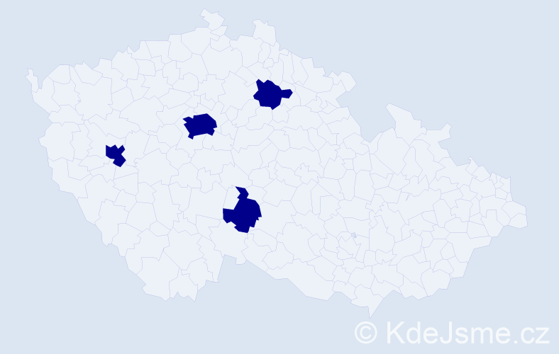 Příjmení: 'Papazian', počet výskytů 4 v celé ČR