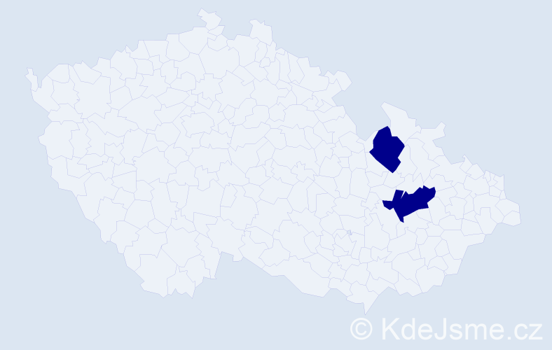 Příjmení: 'Belušić', počet výskytů 4 v celé ČR