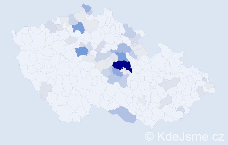 Příjmení: 'Nepovím', počet výskytů 218 v celé ČR