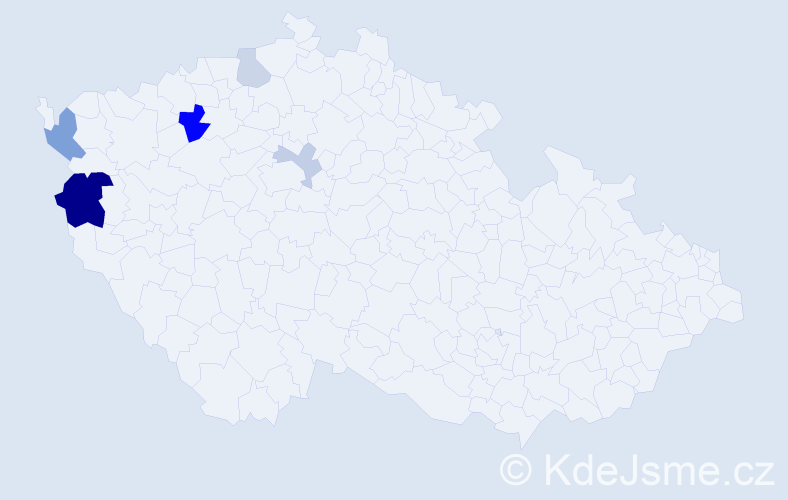 Příjmení: 'Sudor', počet výskytů 12 v celé ČR