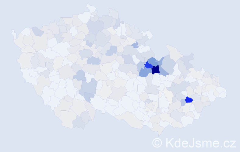 Příjmení: 'Pecháčková', počet výskytů 1122 v celé ČR