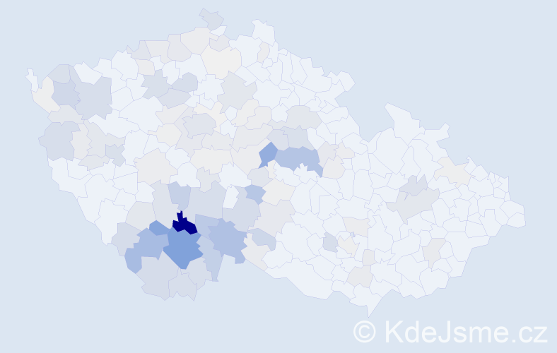 Příjmení: 'Bromová', počet výskytů 565 v celé ČR