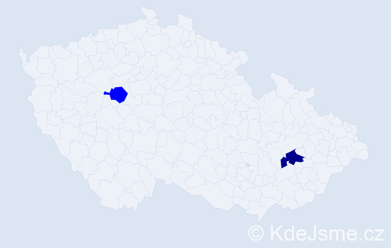 Příjmení: 'Laskiová', počet výskytů 3 v celé ČR