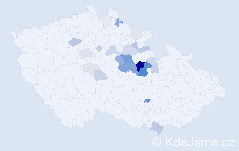 Příjmení: 'Fikejs', počet výskytů 85 v celé ČR