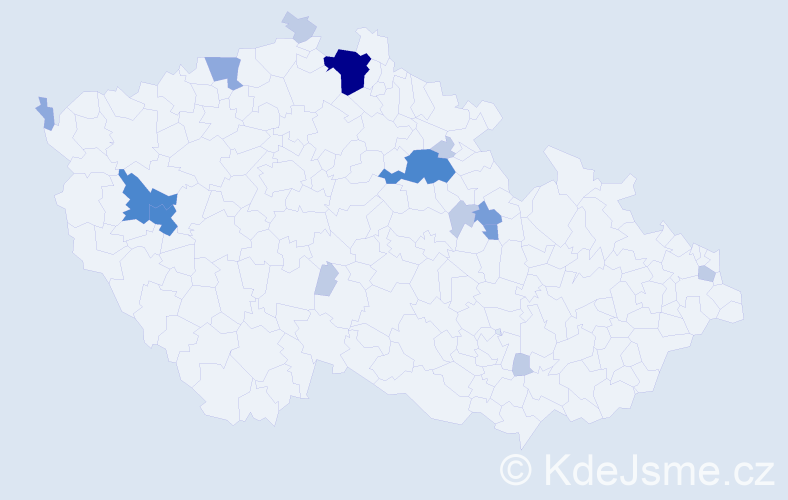 Příjmení: 'Brindzák', počet výskytů 41 v celé ČR
