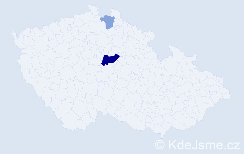 Příjmení: 'Gamkrelidze', počet výskytů 4 v celé ČR