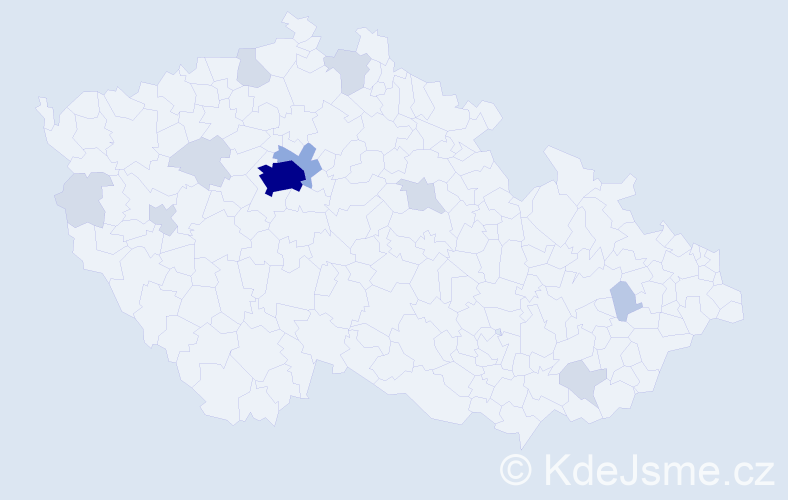 Příjmení: 'Zhmurko', počet výskytů 30 v celé ČR