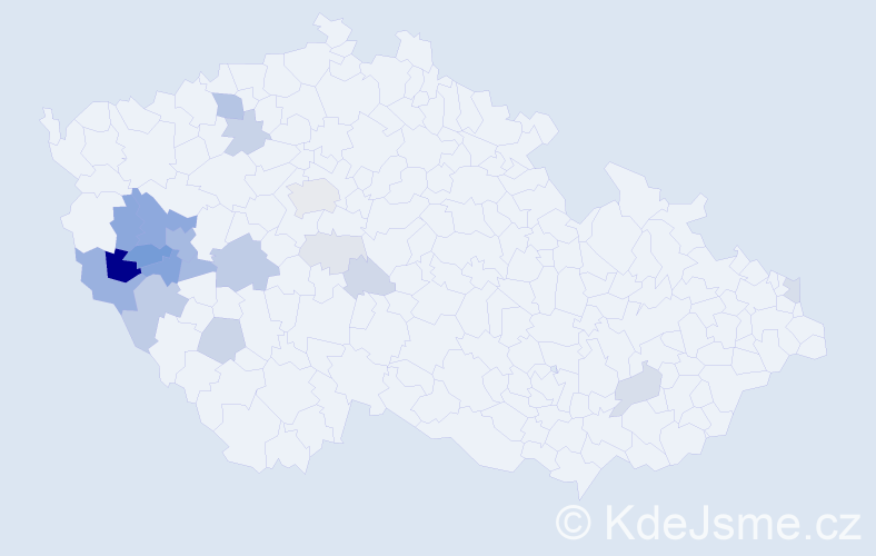 Příjmení: 'Traxmandlová', počet výskytů 68 v celé ČR