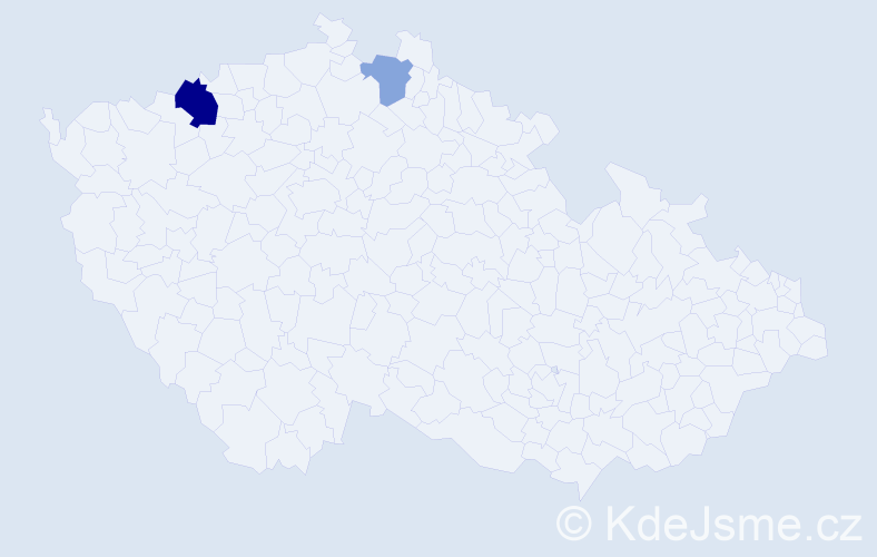 Příjmení: 'Brumeisenová', počet výskytů 4 v celé ČR